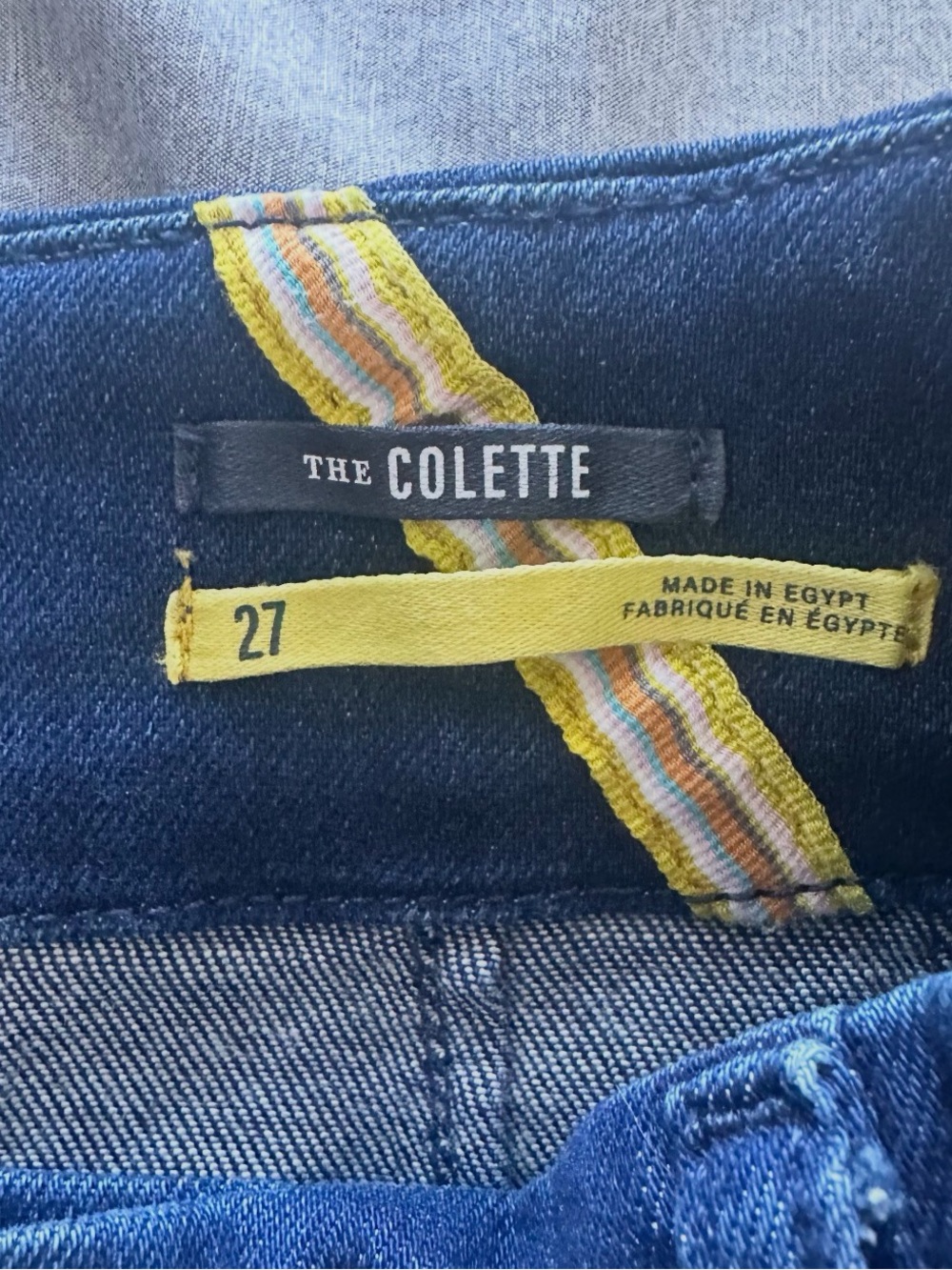 Anthropologie Maeve Women’s Colette Knit High-Rise Wide-Leg Cropped Jeans Sz 27 - Picture 5 of 10